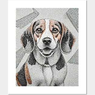 Dog Portrait - Beagle Posters and Art